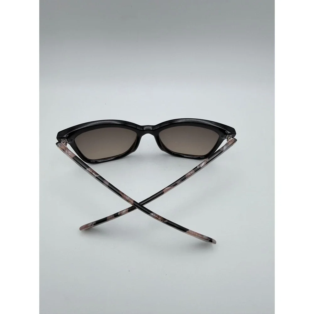 Jones New York Black Cat Eye Sunglasses Floral‎ Marble Temples IBEB-NS-W